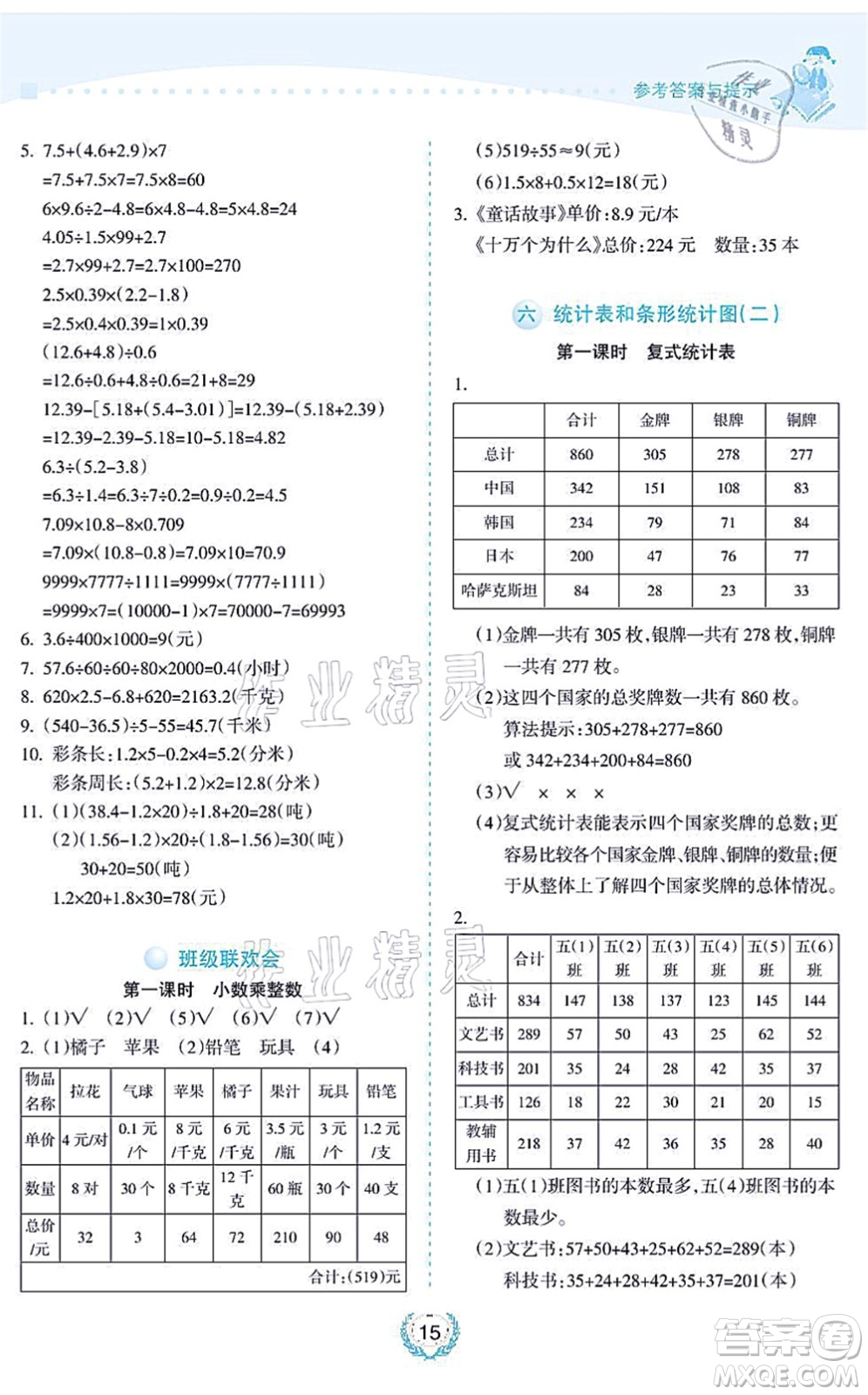 海南出版社2021金椰風新課程同步練五年級數(shù)學上冊SJ蘇教版答案