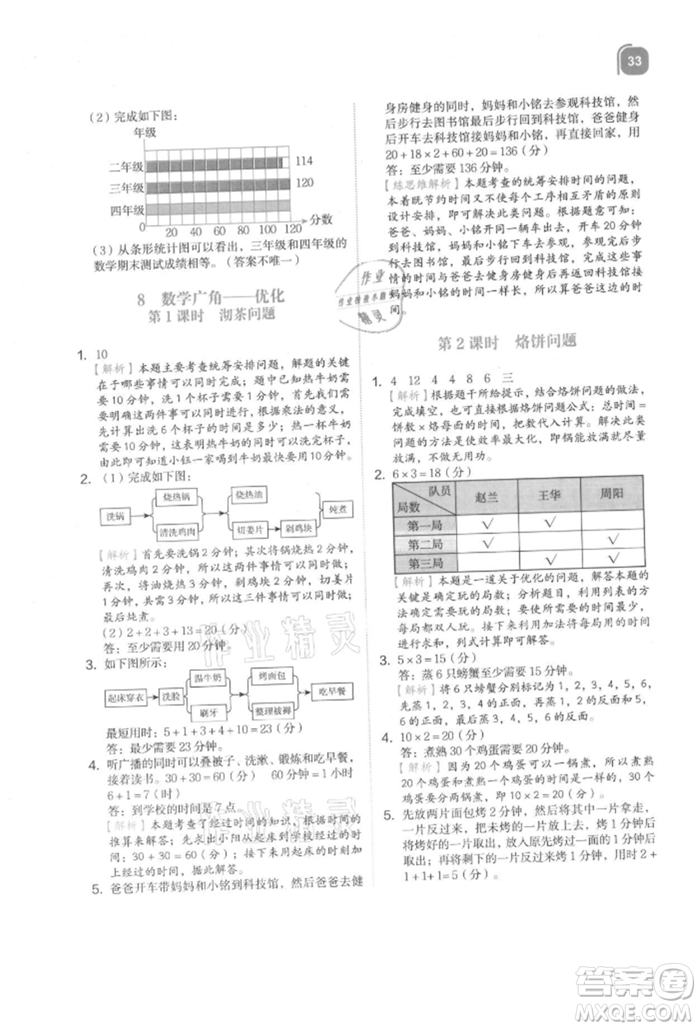 浙江教育出版社2021新東方優(yōu)學(xué)練四年級(jí)數(shù)學(xué)上冊(cè)人教版參考答案