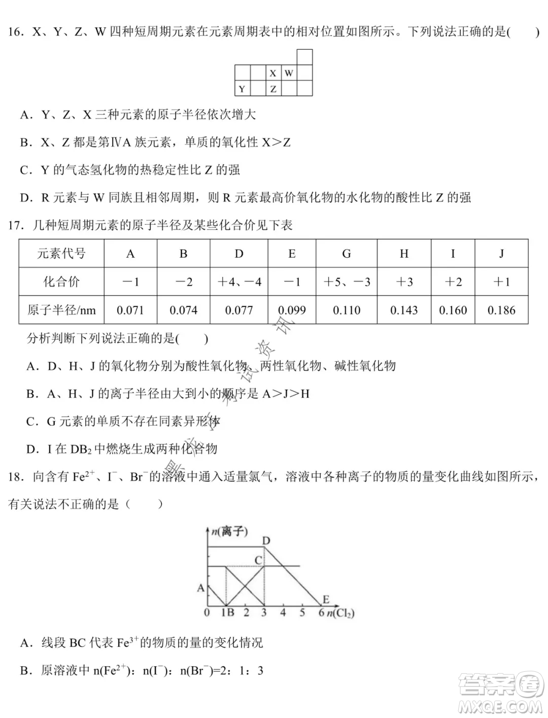 鐵人中學(xué)2021級(jí)高一學(xué)年上學(xué)期期末考試化學(xué)試題及答案