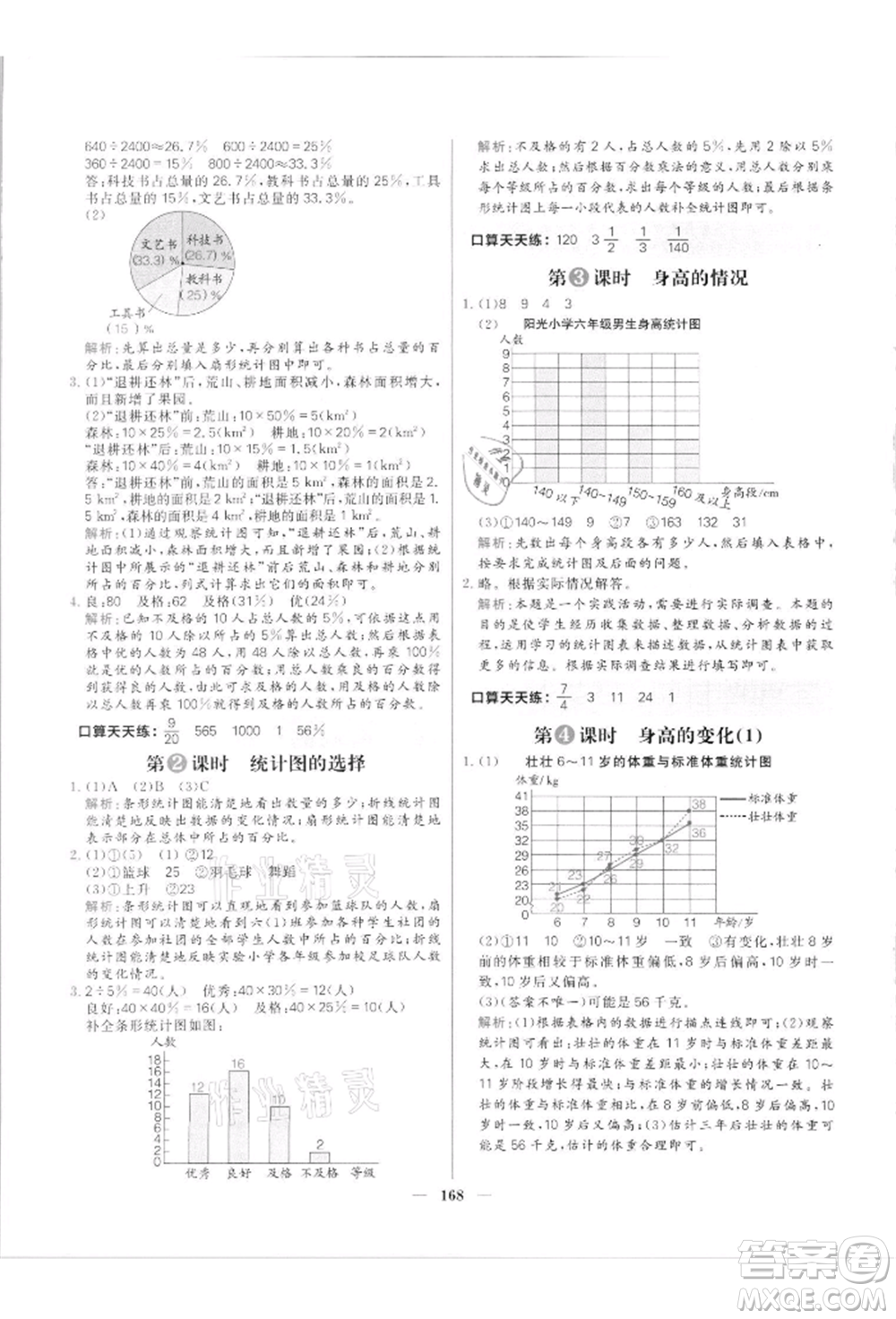 南方出版社2021核心素養(yǎng)天天練六年級數(shù)學上冊北師大版參考答案