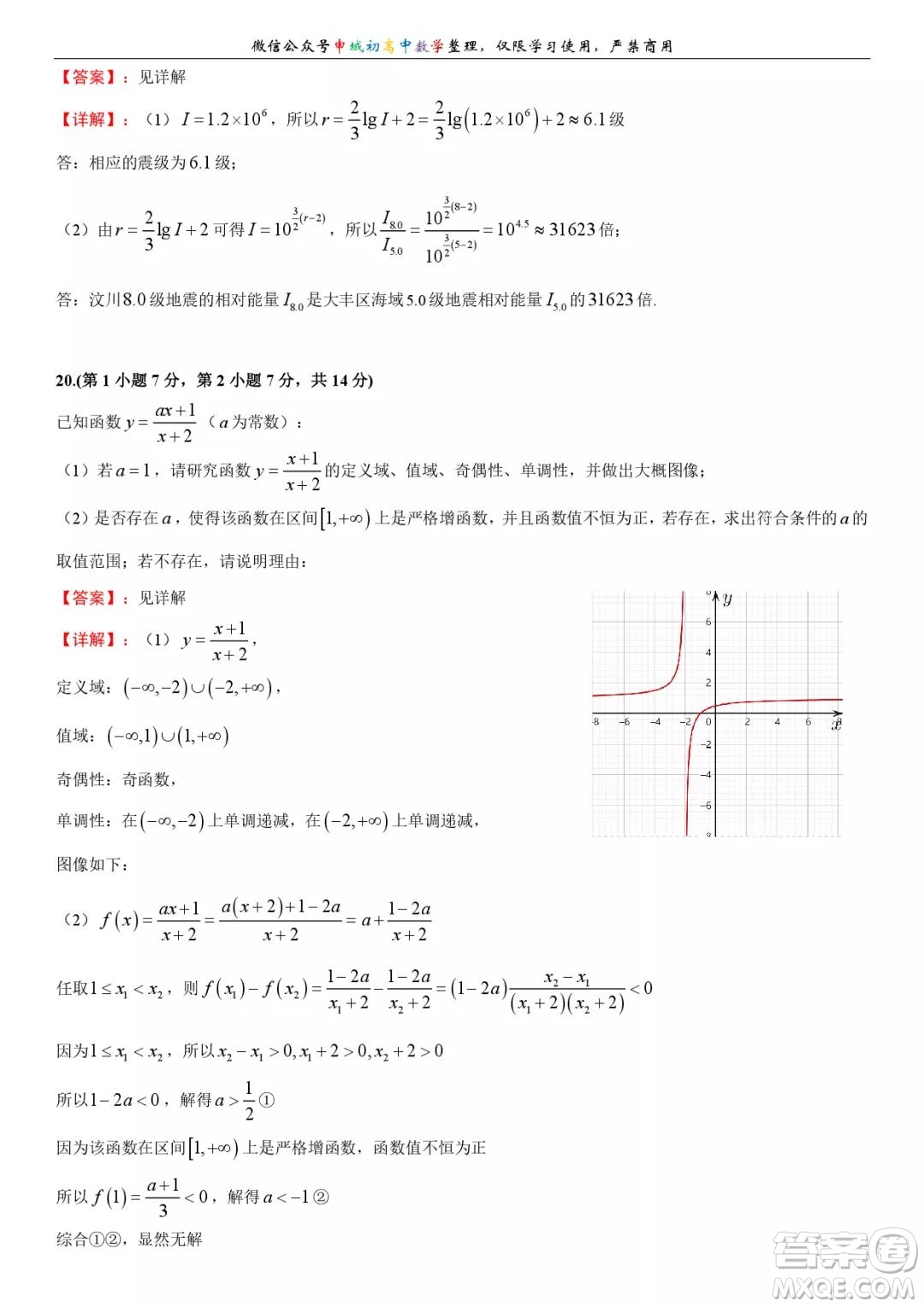 上海長(zhǎng)寧區(qū)2021-2022高一上期末考試數(shù)學(xué)卷答案