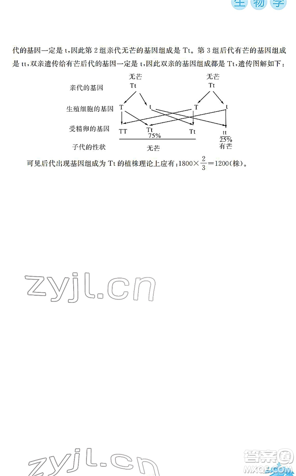 安徽教育出版社2022寒假作業(yè)八年級生物蘇教版答案