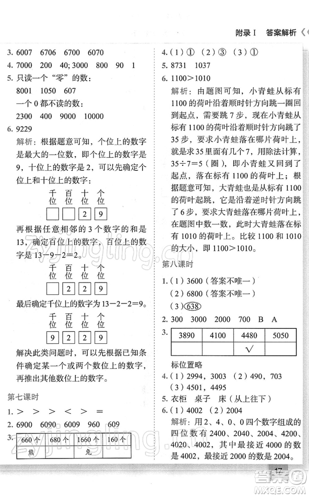 龍門書局2022黃岡小狀元作業(yè)本二年級數(shù)學(xué)下冊R人教版廣東專版答案