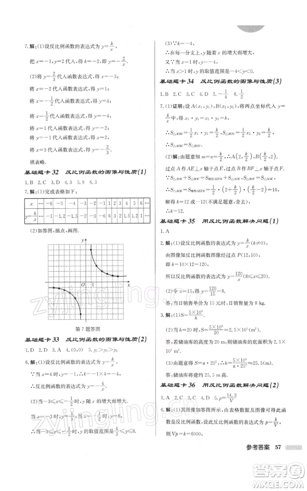 龍門書局2022啟東中學(xué)作業(yè)本八年級(jí)數(shù)學(xué)下冊(cè)蘇科版徐州專版參考答案