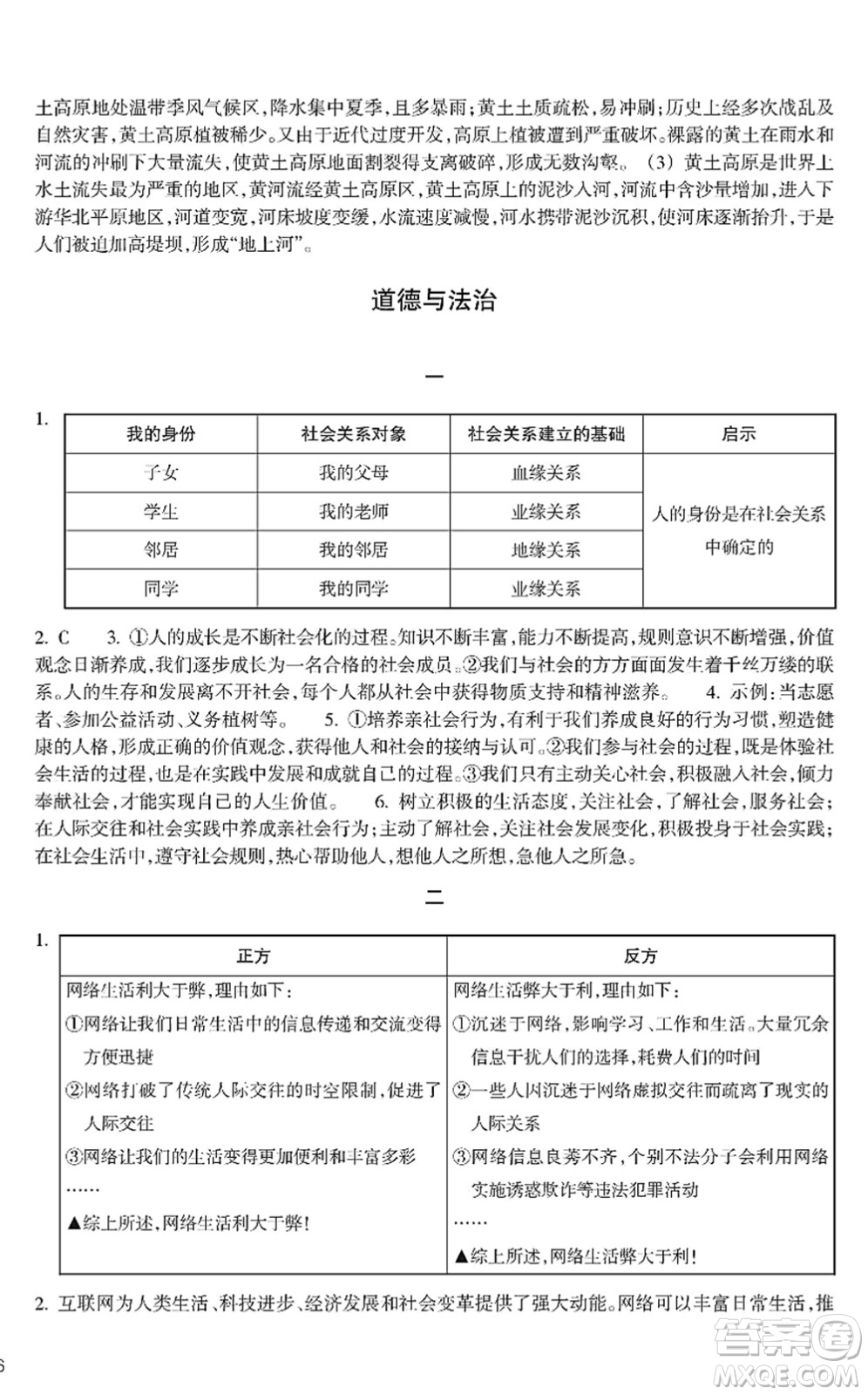 浙江教育出版社2022寒假作業(yè)八年級合訂本A版答案