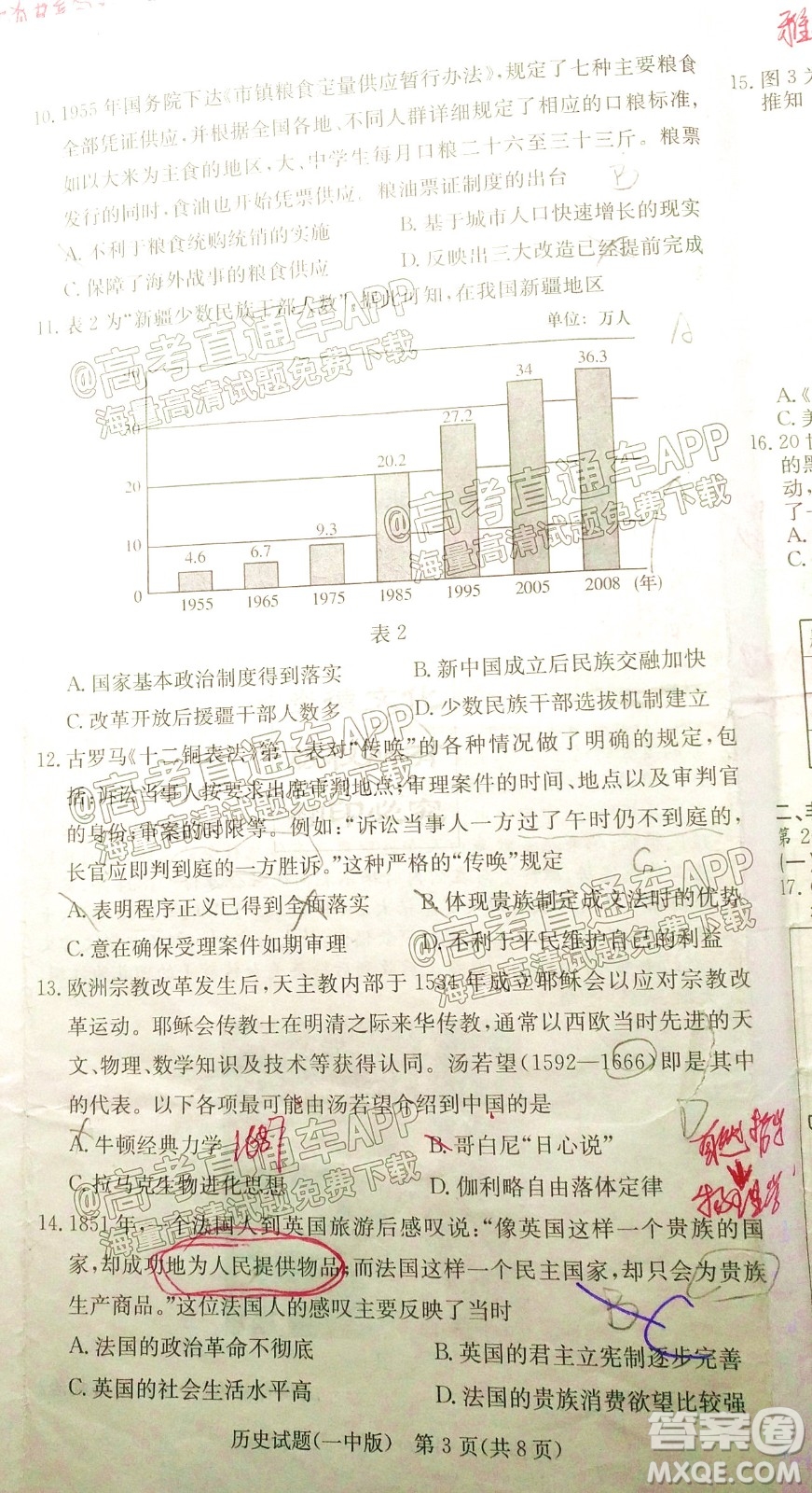 炎德英才大聯(lián)考長沙市一中2022屆高三月考試卷六歷史試題及答案