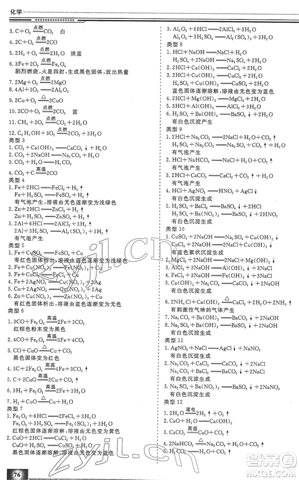 北京工業(yè)大學(xué)出版社2022文軒假期生活指導(dǎo)九年級化學(xué)人教版答案