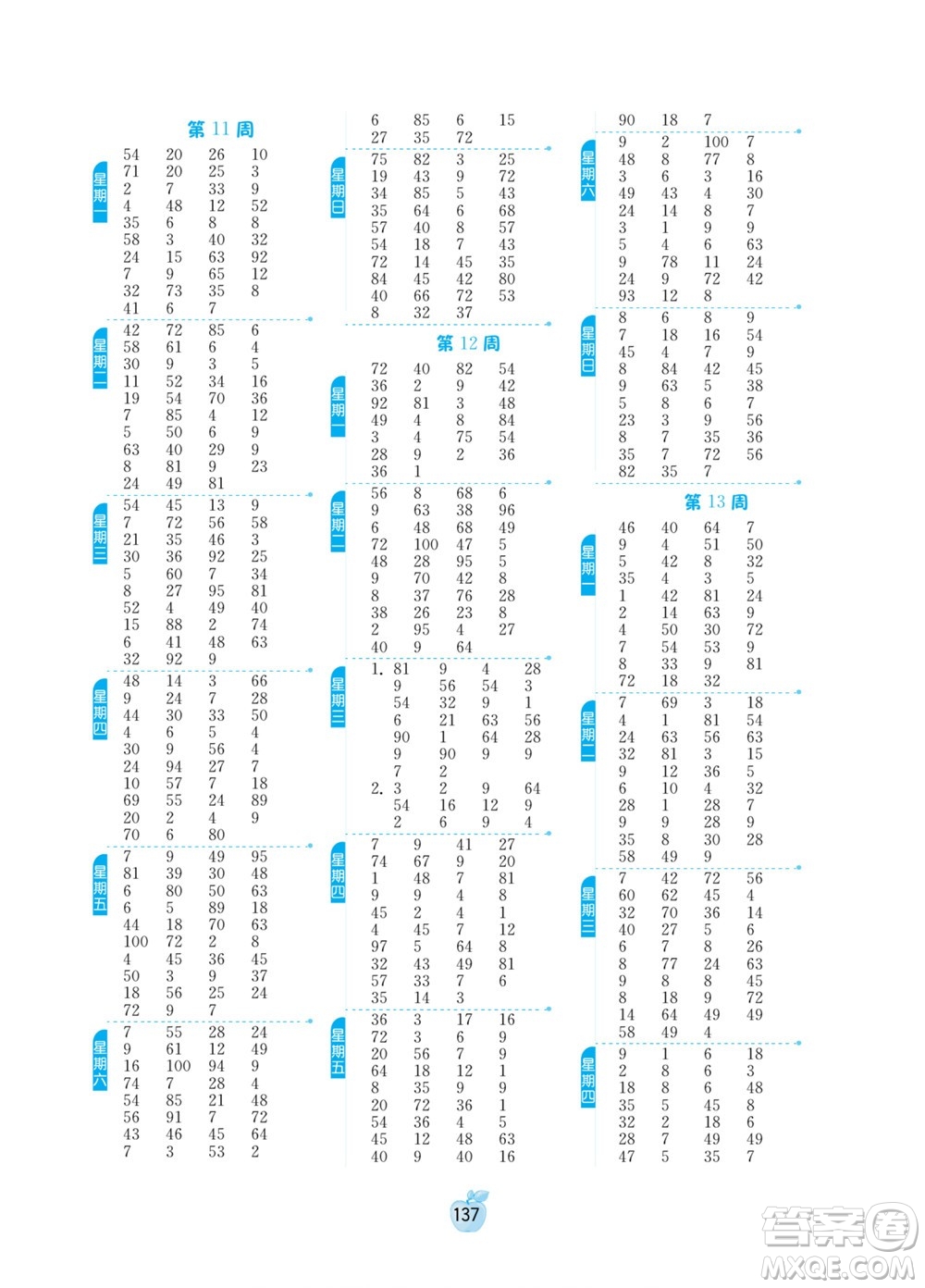 江蘇人民出版社2022小學(xué)數(shù)學(xué)計算高手二年級下冊RMJY人教版答案