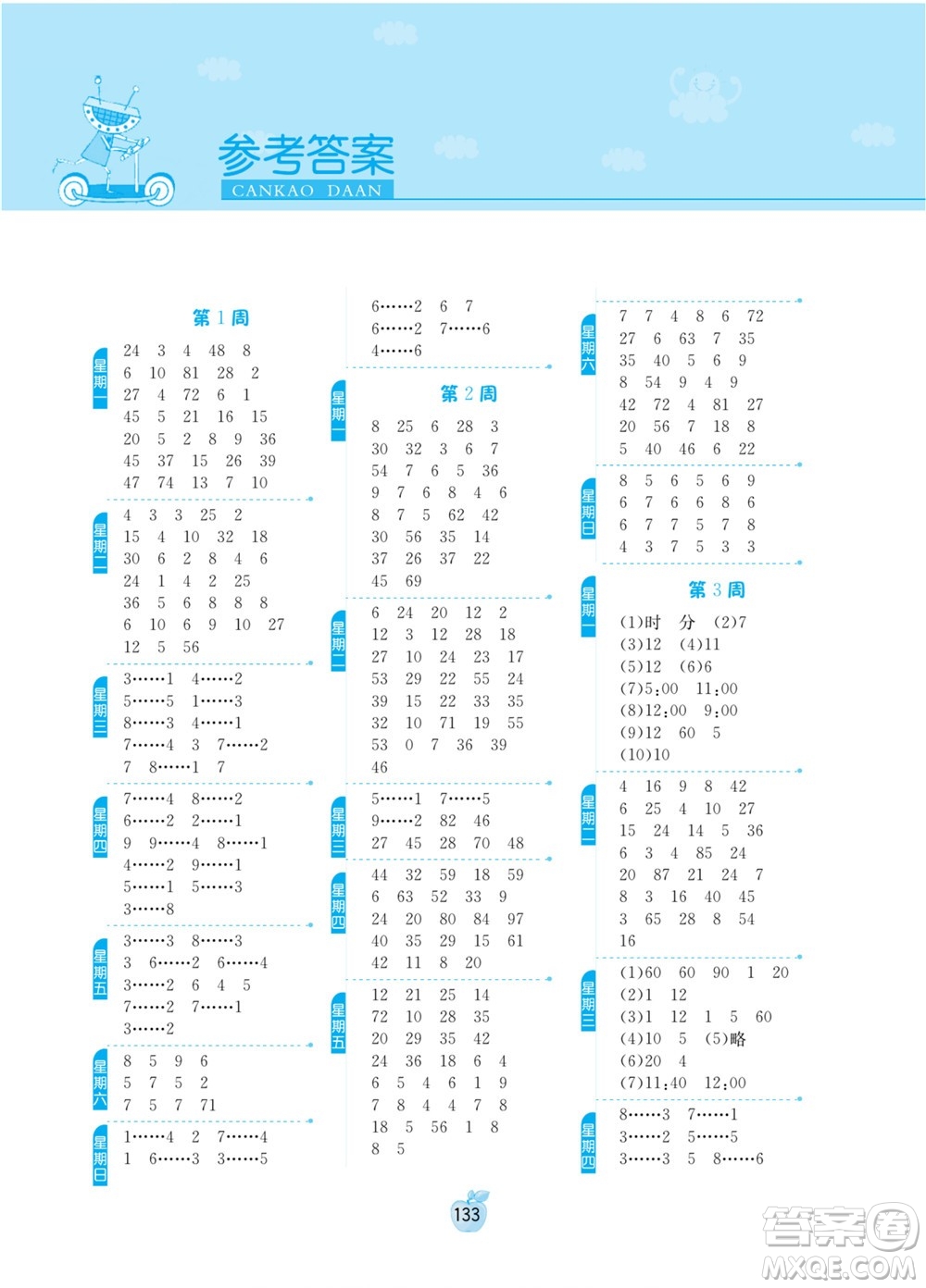 江蘇人民出版社2022小學(xué)數(shù)學(xué)計算高手二年級下冊JSJY蘇教版答案