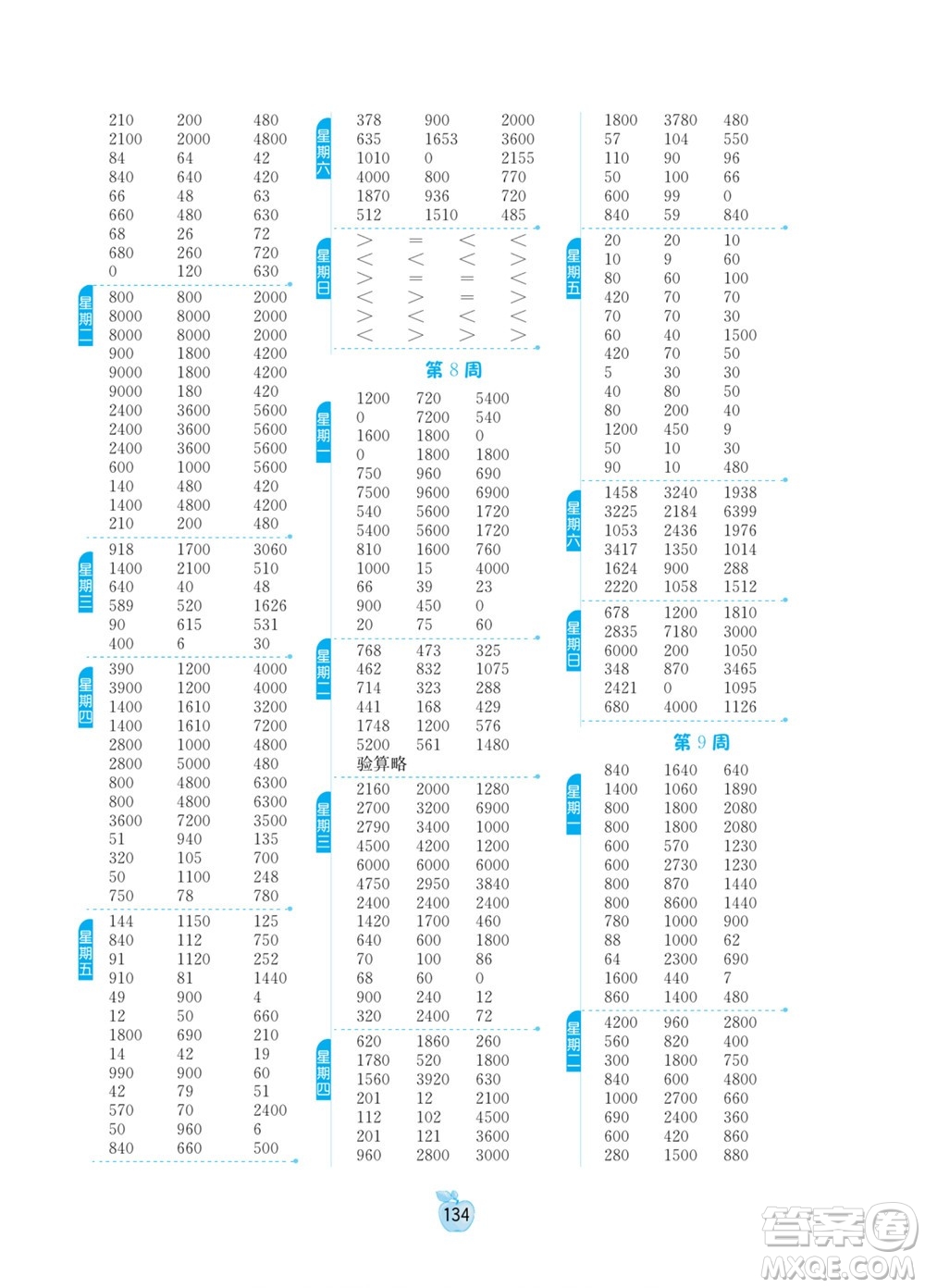 江蘇人民出版社2022小學(xué)數(shù)學(xué)計(jì)算高手三年級(jí)下冊(cè)BSD北師大版答案