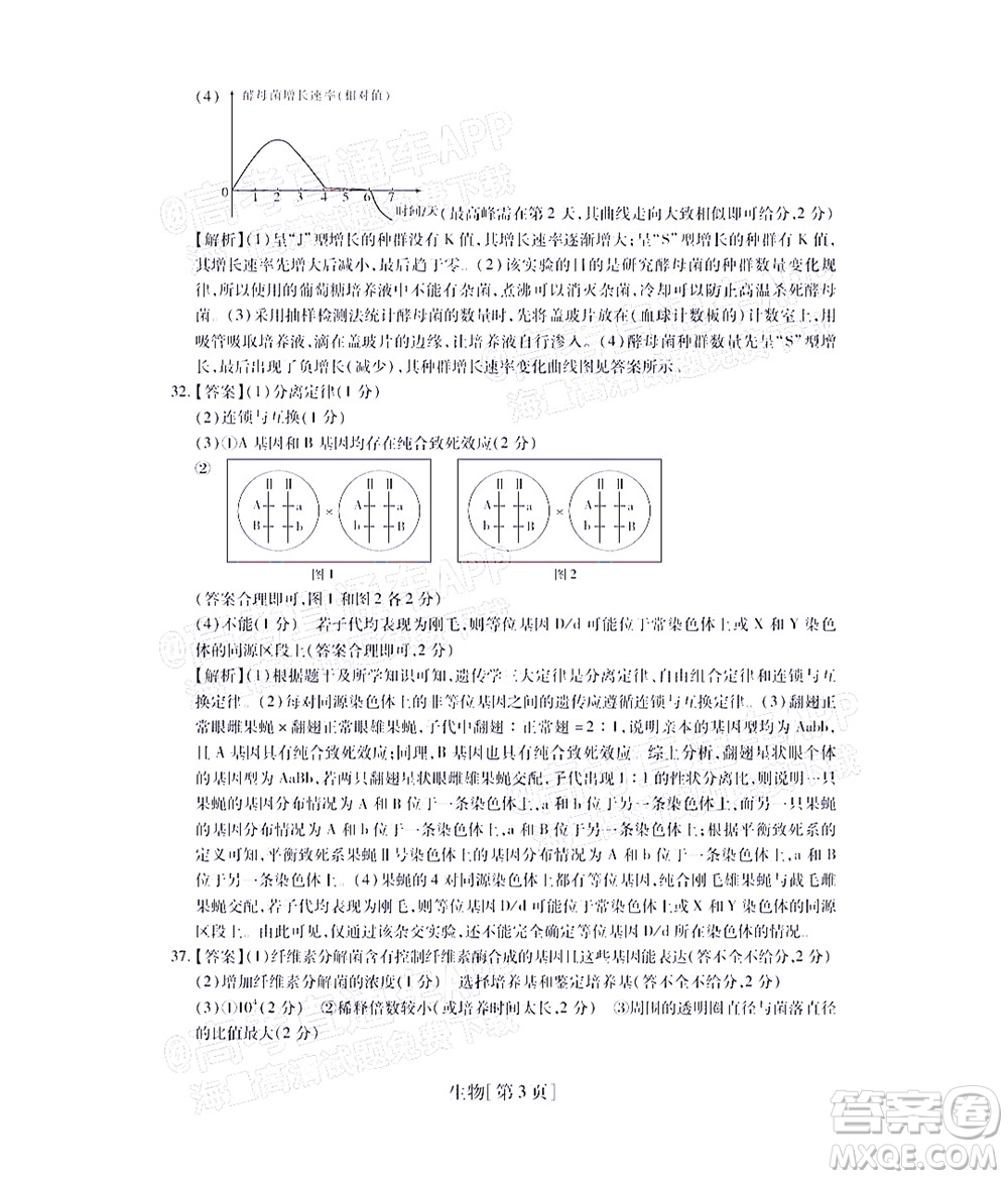 智慧上進(jìn)2021-2022學(xué)年高三一輪復(fù)習(xí)驗(yàn)收考試?yán)砜凭C合試題及答案