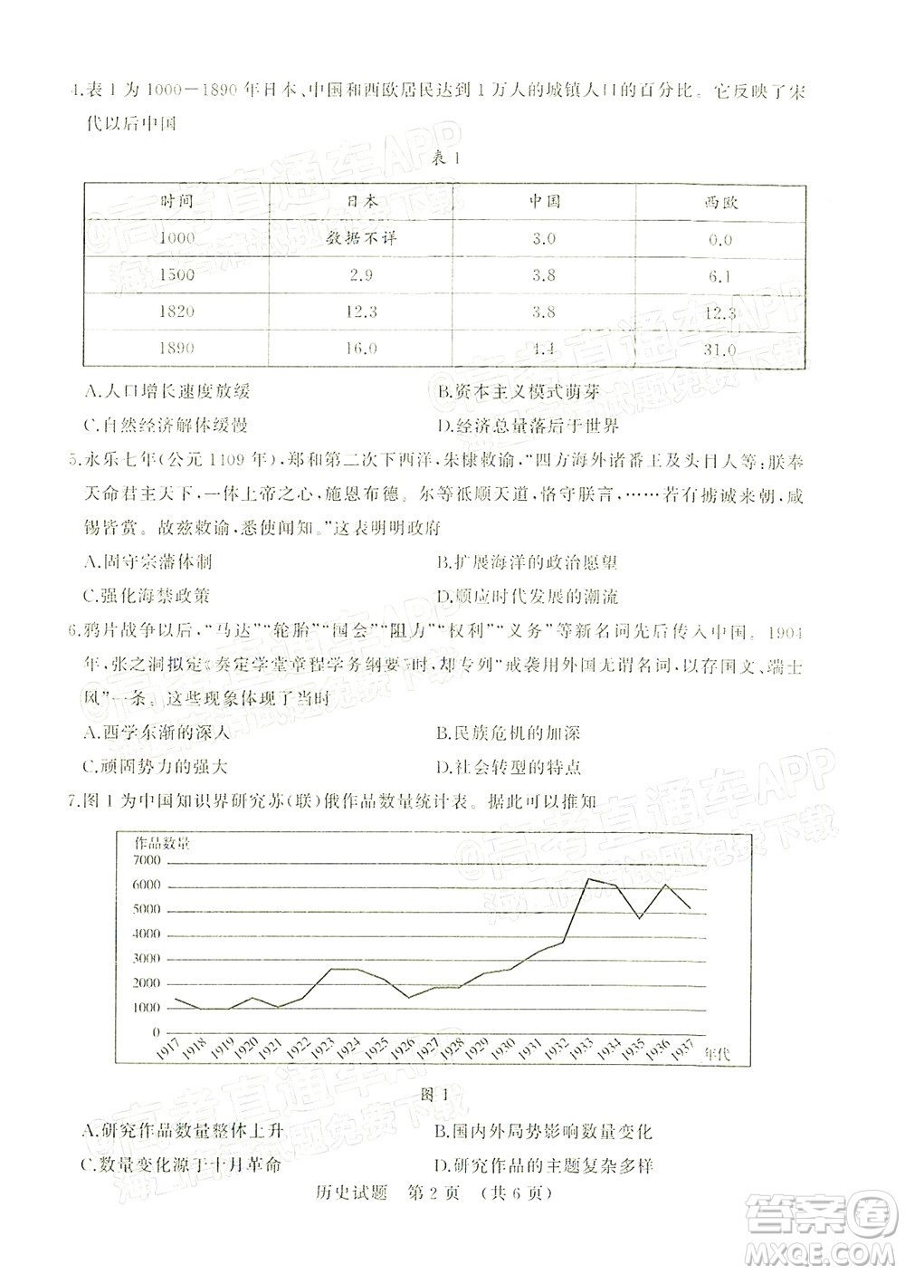 2022年濟(jì)南十一校高三年級(jí)2月學(xué)校聯(lián)考?xì)v史試題及答案