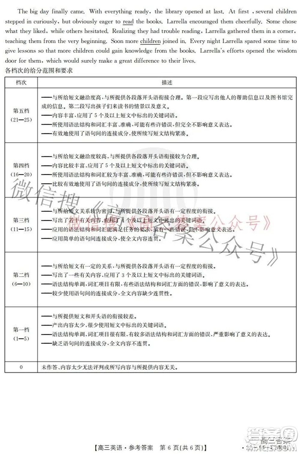 2021-2022學(xué)年高三百校春季開學(xué)模擬測(cè)試英語(yǔ)答案