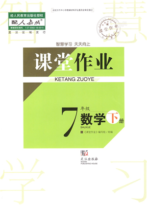 武漢出版社2022智慧學習天天向上課堂作業(yè)七年級數(shù)學下冊人教版答案