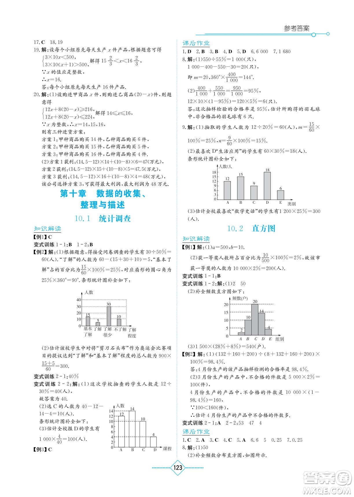 湖南教育出版社2022學(xué)法大視野七年級(jí)數(shù)學(xué)下冊(cè)人教版答案