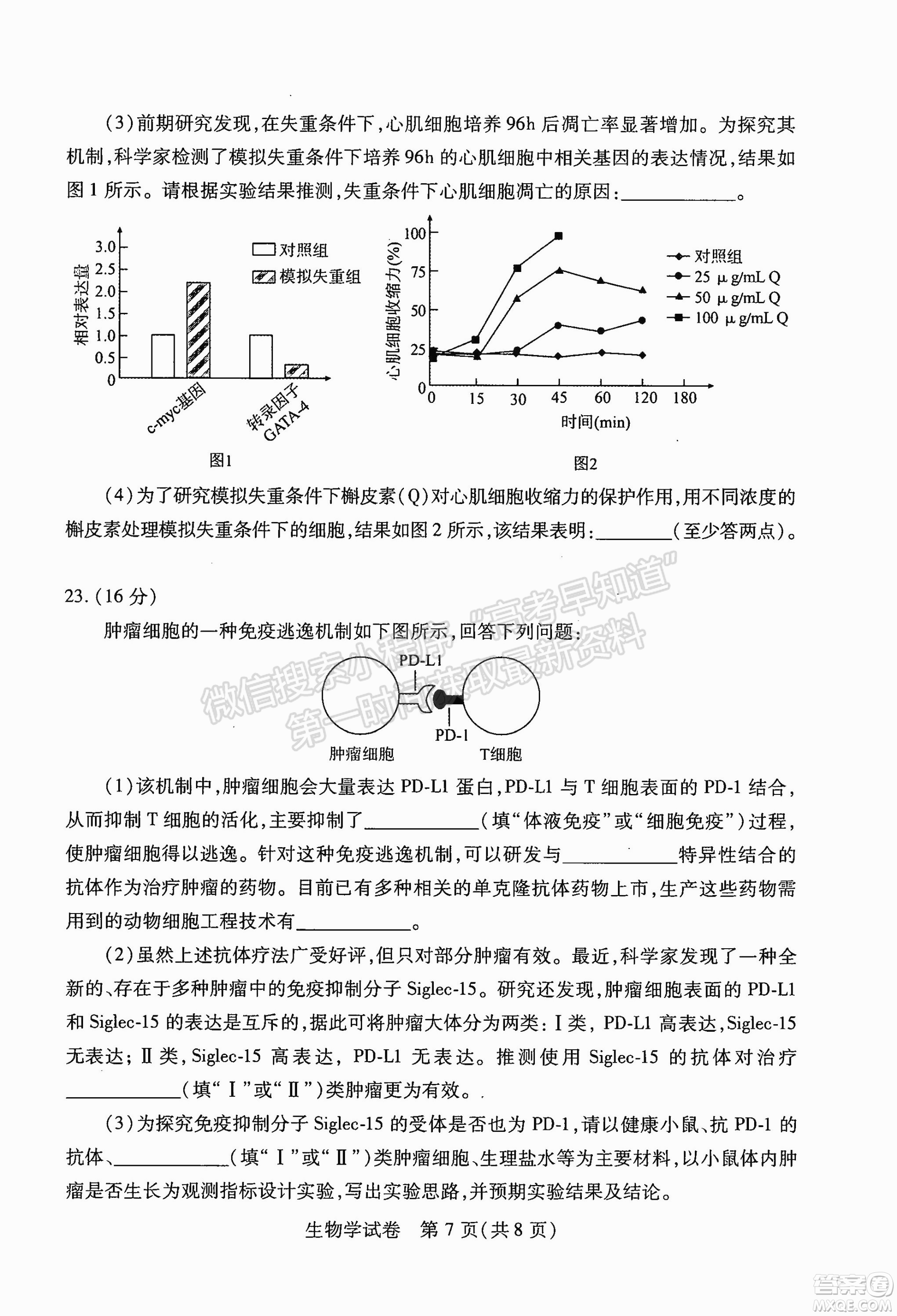 武漢市2022屆高中畢業(yè)生二月調(diào)研考試生物學(xué)試卷及答案