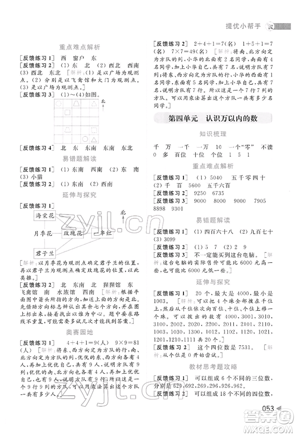 北京教育出版社2022亮點給力提優(yōu)班多維互動空間二年級數(shù)學(xué)下冊蘇教版參考答案