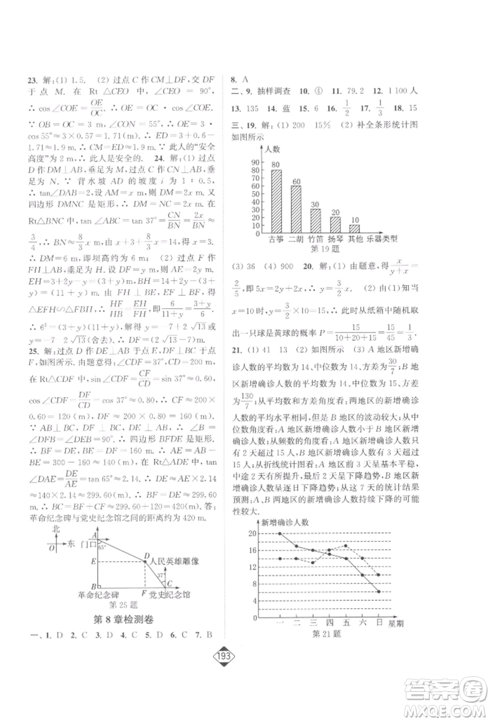 延邊大學(xué)出版社2022輕松一典輕松作業(yè)本九年級(jí)數(shù)學(xué)下冊(cè)江蘇版參考答案