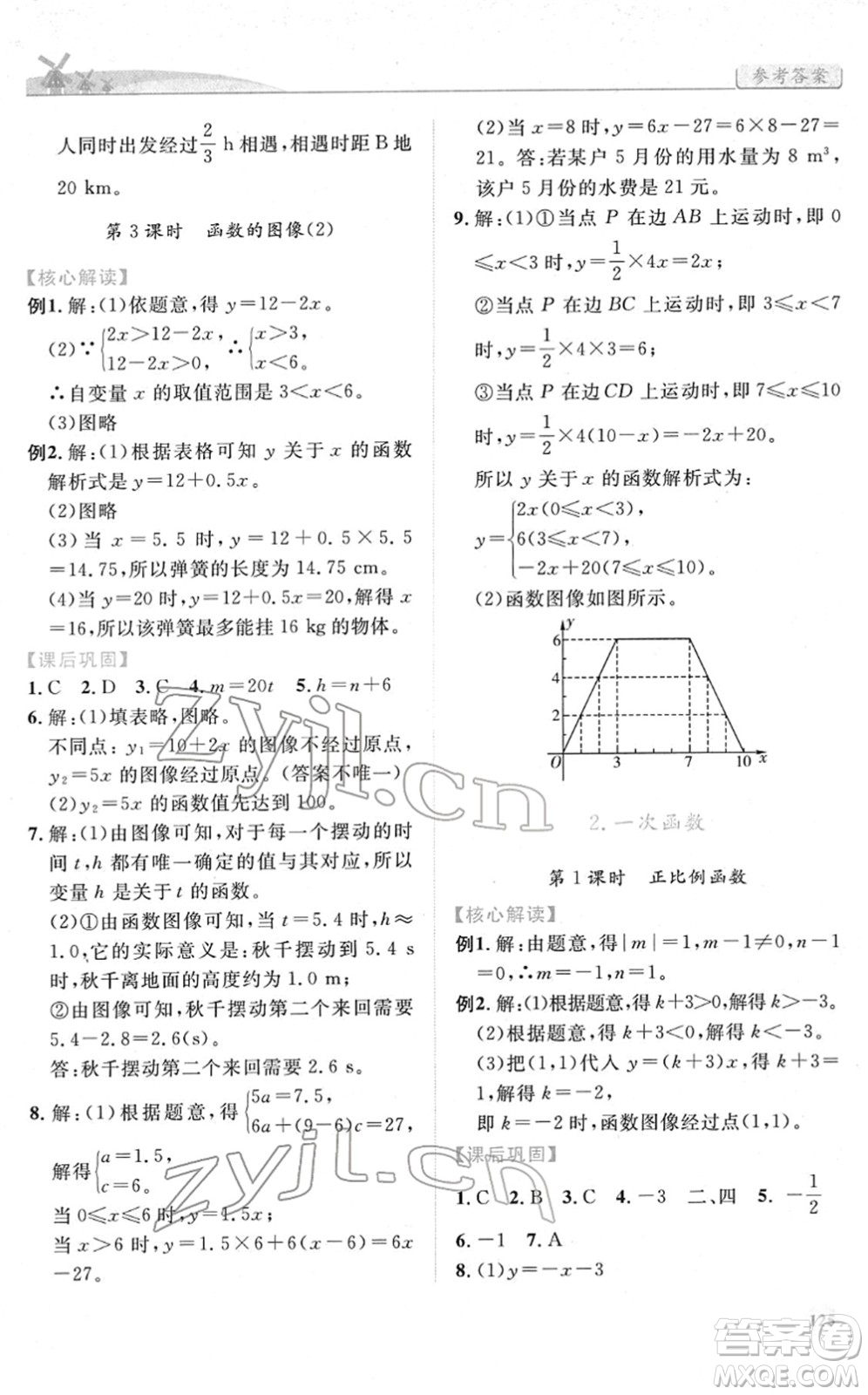 人民教育出版社2022績(jī)優(yōu)學(xué)案八年級(jí)數(shù)學(xué)下冊(cè)人教版答案