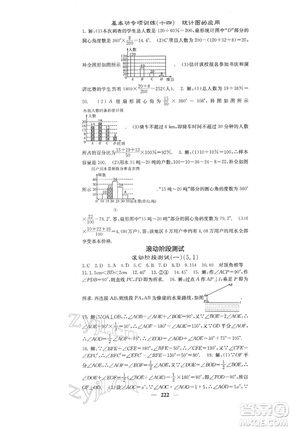 四川大學出版社2022課堂點睛七年級數(shù)學下冊人教版參考答案