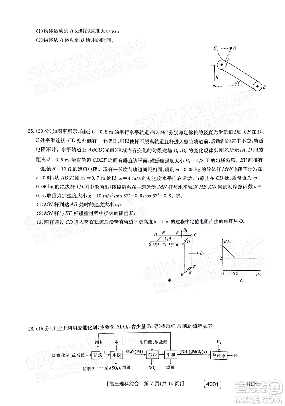 2022屆金太陽百萬聯(lián)考3月全國卷高三理科綜合試題及答案