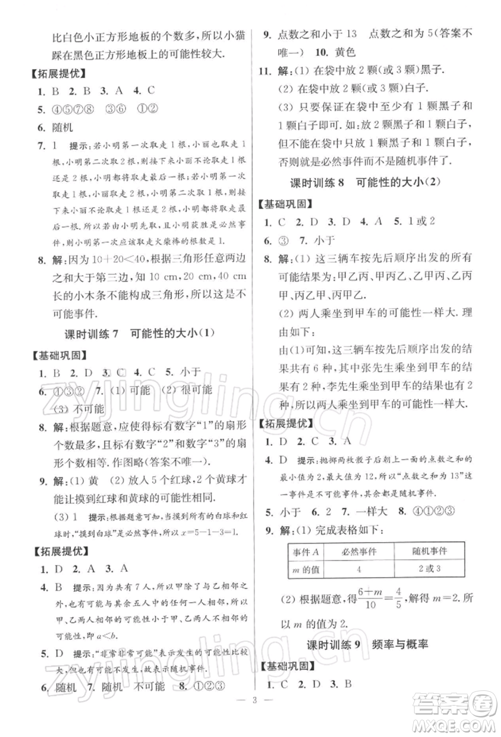 江蘇鳳凰科學(xué)技術(shù)出版社2022小題狂做八年級(jí)數(shù)學(xué)下冊(cè)蘇科版提優(yōu)版參考答案