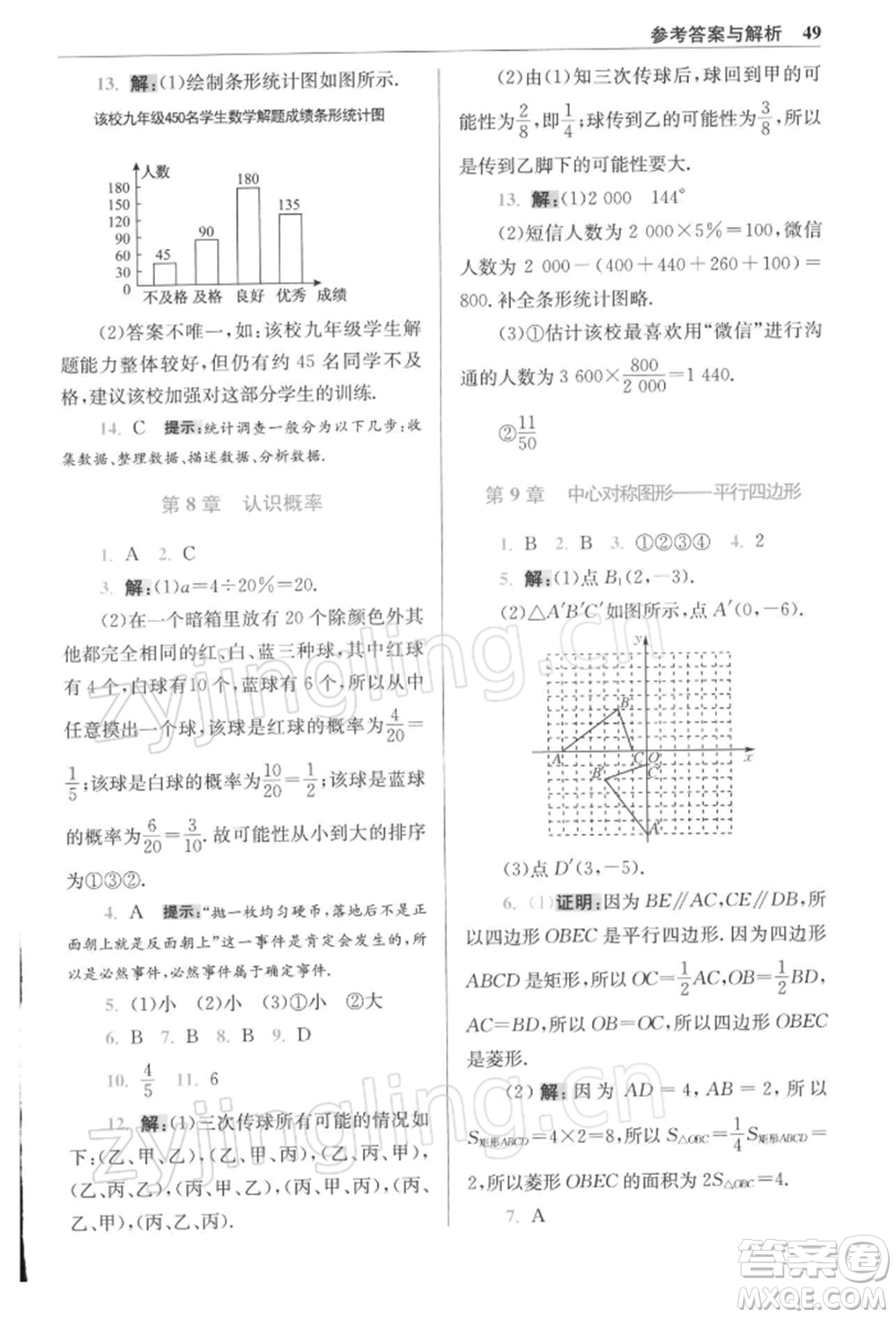 江蘇鳳凰科學(xué)技術(shù)出版社2022小題狂做八年級(jí)數(shù)學(xué)下冊(cè)蘇科版提優(yōu)版參考答案