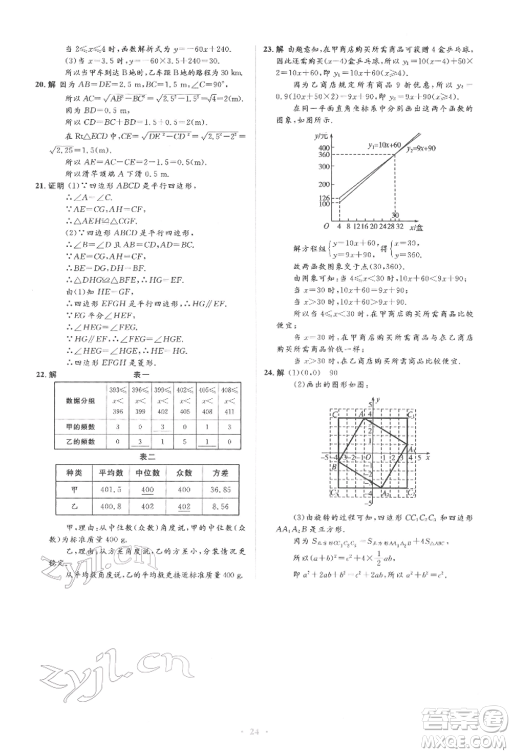 人民教育出版社2022同步解析與測(cè)評(píng)學(xué)考練四年級(jí)下冊(cè)數(shù)學(xué)人教版參考答案