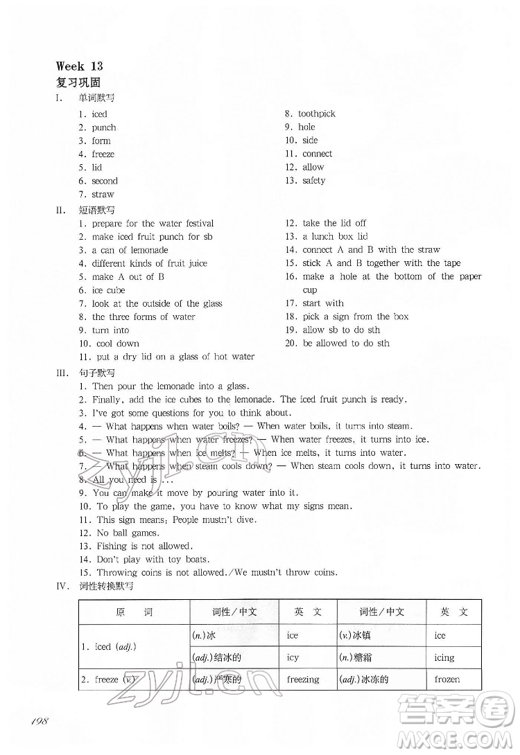 華東師范大學(xué)出版社2022一課一練七年級英語N版第二學(xué)期增強版華東師大版答案