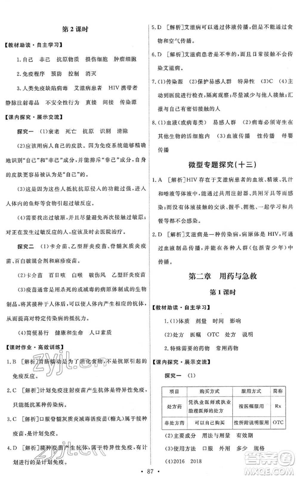 人民教育出版社2022能力培養(yǎng)與測(cè)試八年級(jí)生物下冊(cè)人教版答案