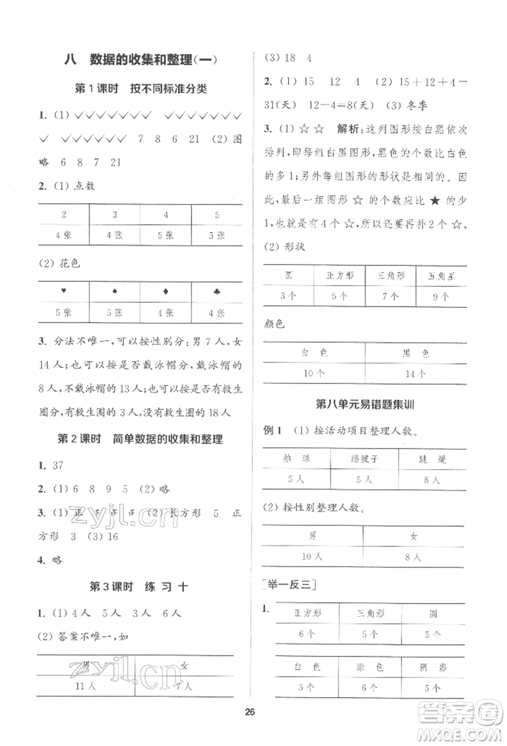 蘇州大學(xué)出版社2022金鑰匙1+1課時(shí)作業(yè)二年級(jí)下冊(cè)數(shù)學(xué)江蘇版參考答案