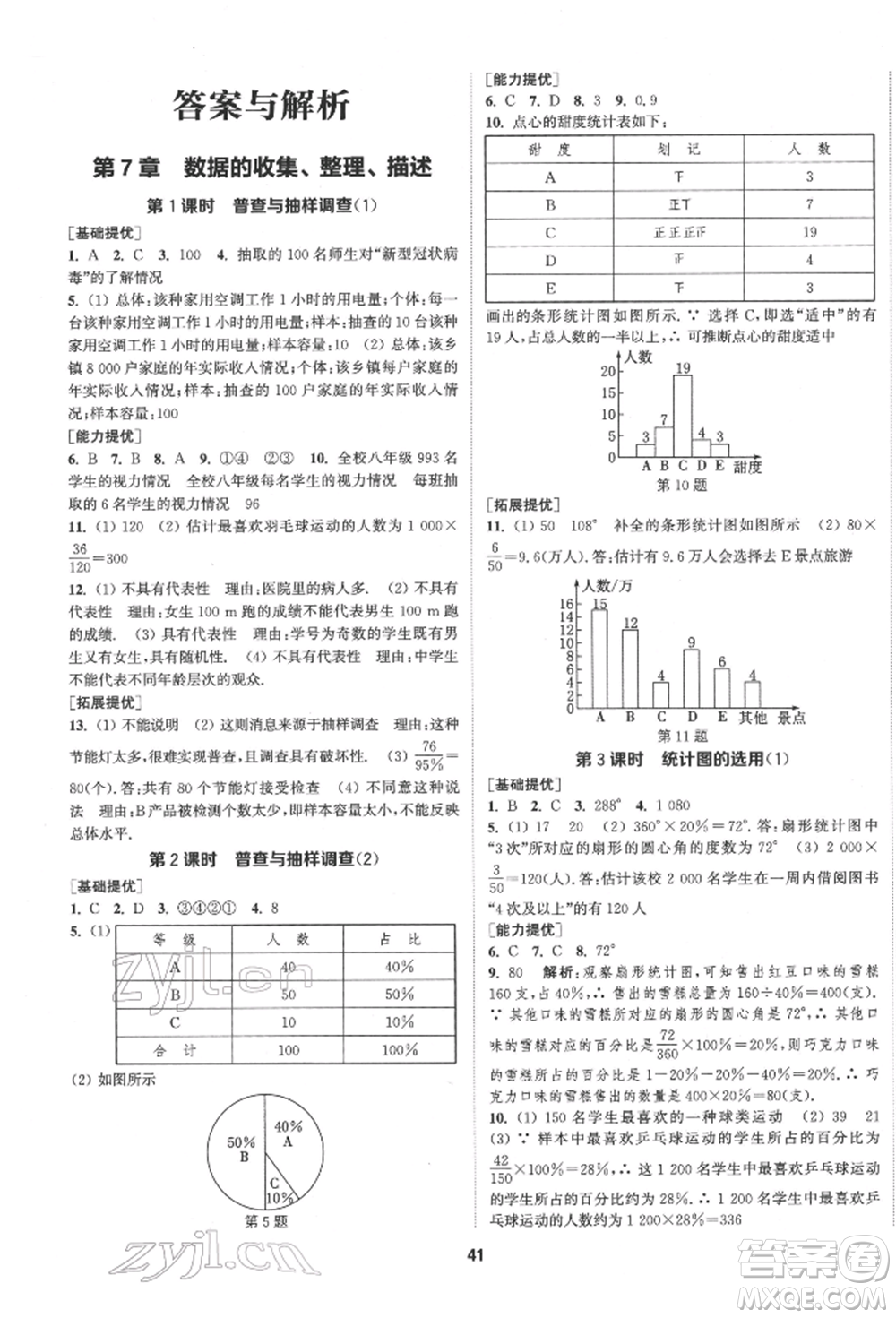 南京大學出版社2022提優(yōu)訓練課課練八年級下冊數(shù)學江蘇版徐州專版參考答案