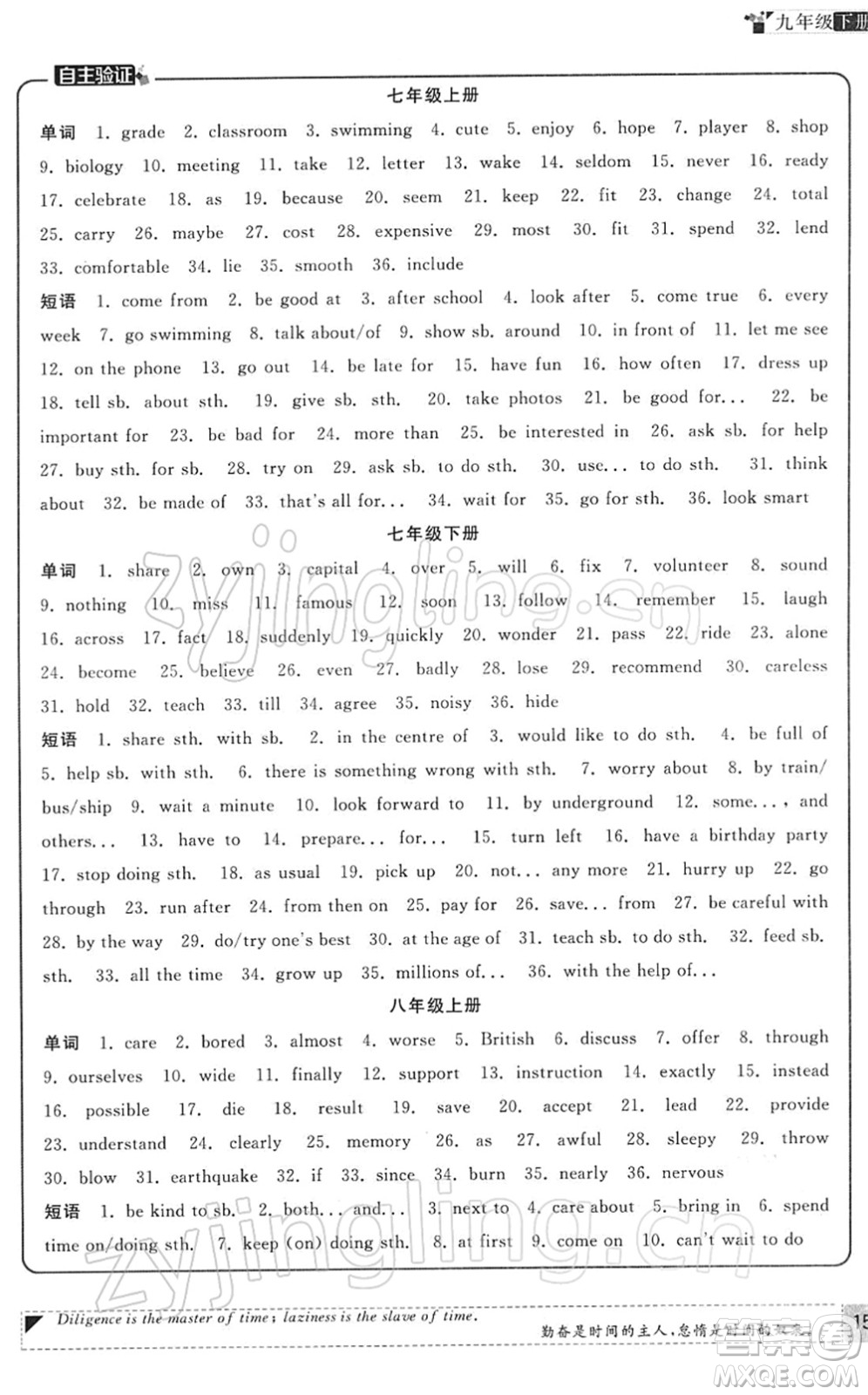 福建人民出版社2022課時(shí)提優(yōu)計(jì)劃作業(yè)本九年級(jí)英語(yǔ)下冊(cè)譯林版蘇州專版答案