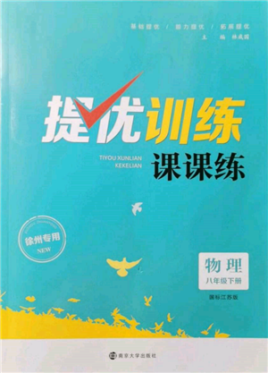 南京大學(xué)出版社2022提優(yōu)訓(xùn)練課課練八年級下冊物理江蘇版徐州專版參考答案