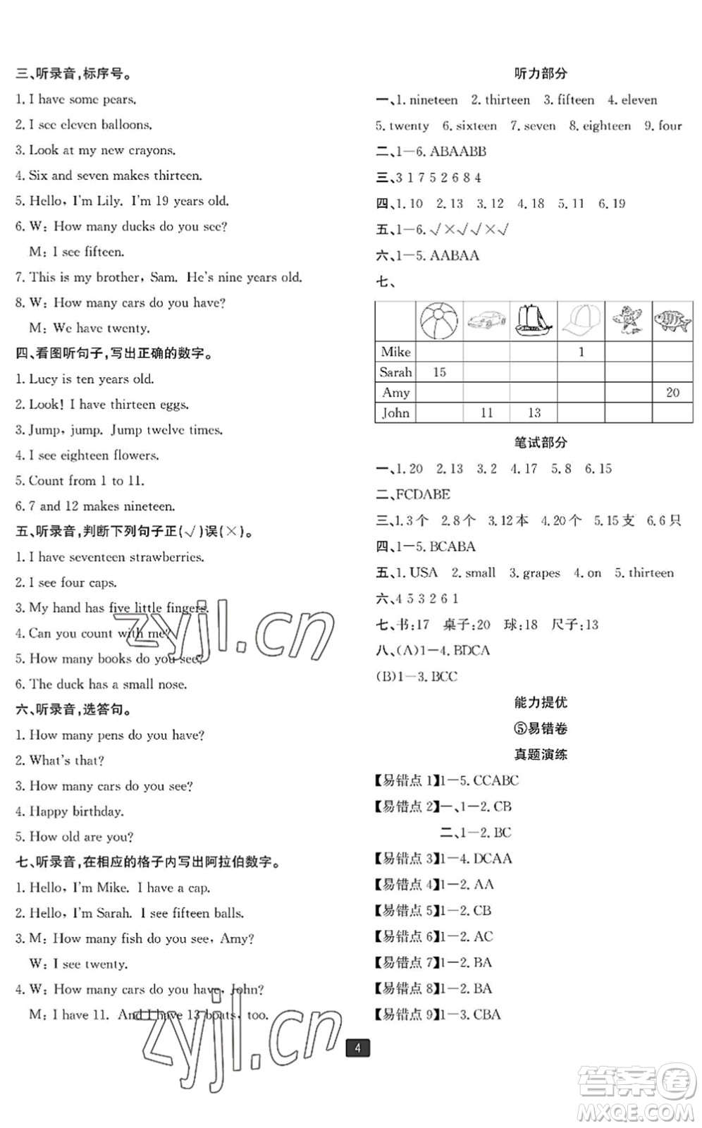 延邊人民出版社2022浙江新期末三年級(jí)英語(yǔ)下冊(cè)人教版寧波專版答案