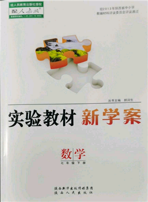 陜西人民出版社2022實驗教材新學(xué)案七年級下冊數(shù)學(xué)人教版參考答案