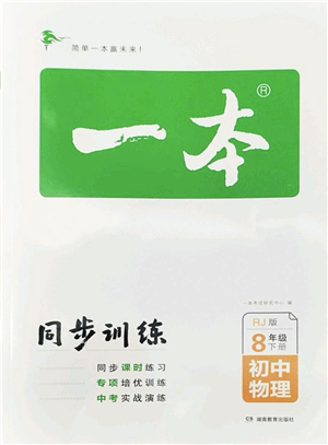 湖南教育出版社2022一本同步訓(xùn)練八年級物理下冊RJ人教版答案