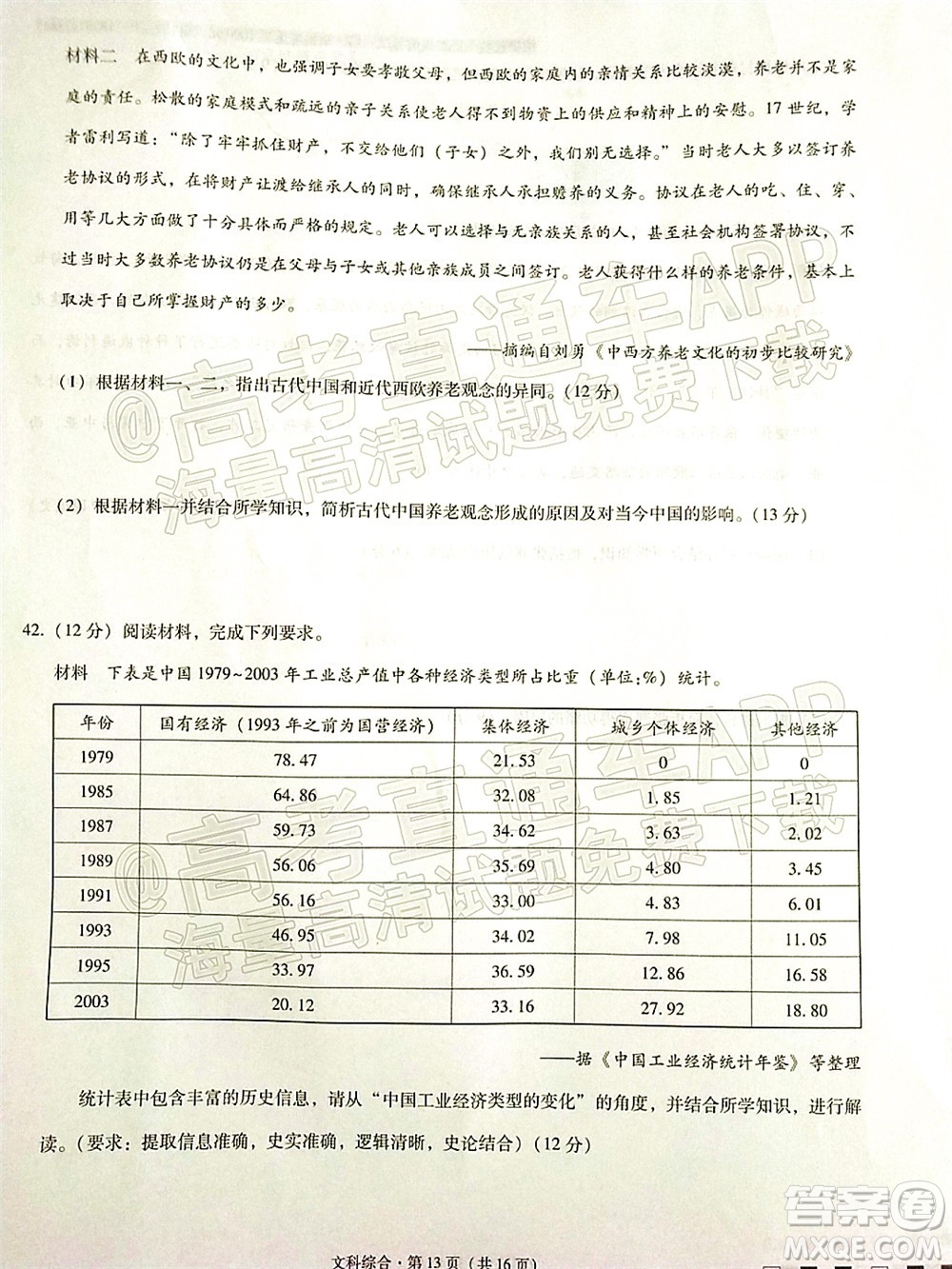 2022屆云師大附中高三適應(yīng)性月考十文科綜合試題及答案