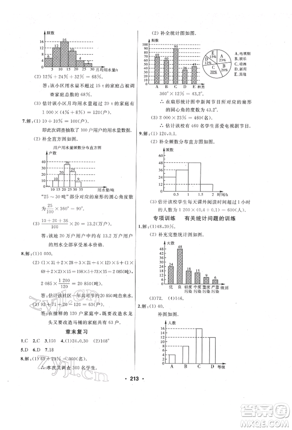 延邊人民出版社2022試題優(yōu)化課堂同步七年級下冊數(shù)學人教版參考答案