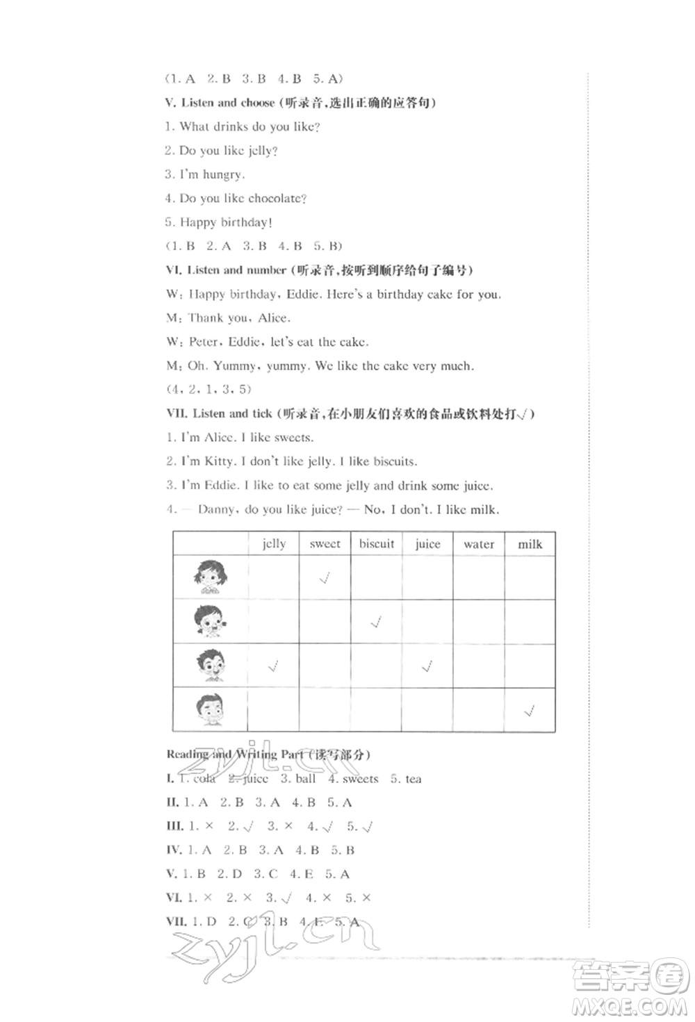 華東師范大學(xué)出版社2022上海名校名卷一年級下冊英語牛津版參考答案