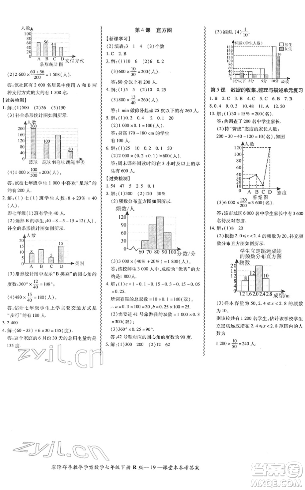 電子科技大學(xué)出版社2022零障礙導(dǎo)教導(dǎo)學(xué)案七年級(jí)數(shù)學(xué)下冊(cè)R人教版答案