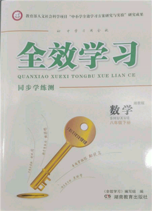 湖南教育出版社2022全效學(xué)習(xí)同步學(xué)練測(cè)八年級(jí)下冊(cè)數(shù)學(xué)湘教版參考答案