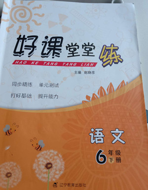 遼寧教育出版社2022好課堂堂練語文六年級下冊人教版答案