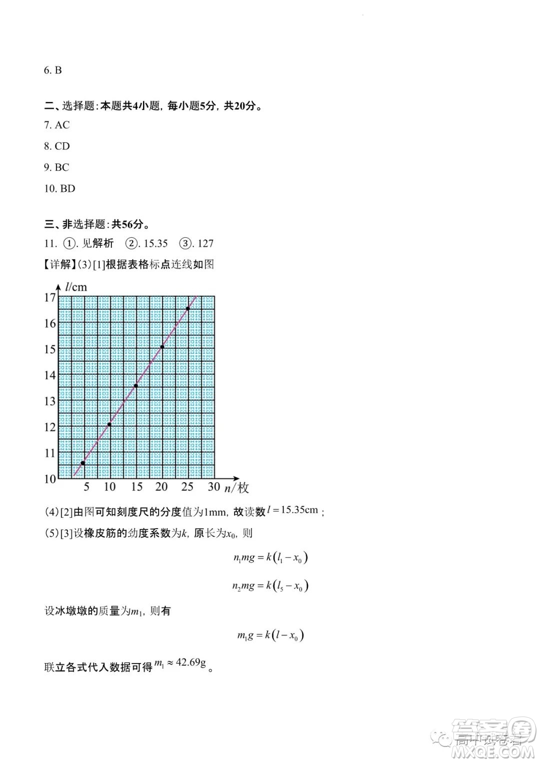 2022高考真題新高考湖南卷物理試題及答案解析