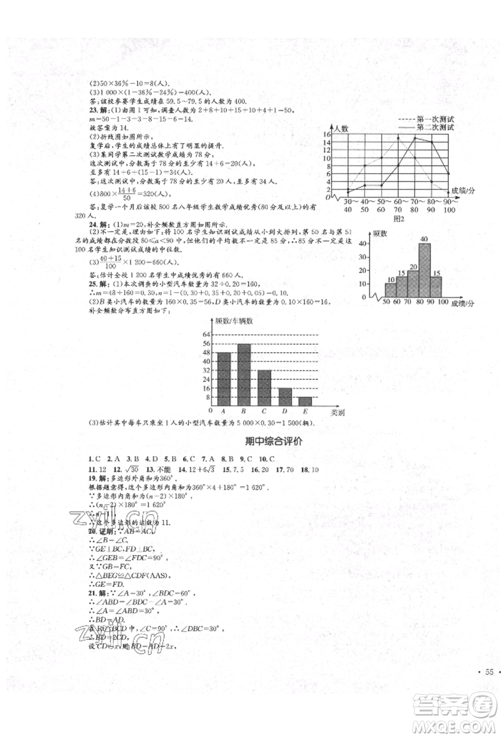 湖南教育出版社2022學(xué)科素養(yǎng)與能力提升八年級(jí)下冊(cè)語(yǔ)文人教版參考答案