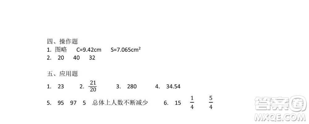 2022春小學(xué)生數(shù)學(xué)報(bào)五年級(jí)期末名校試卷答案