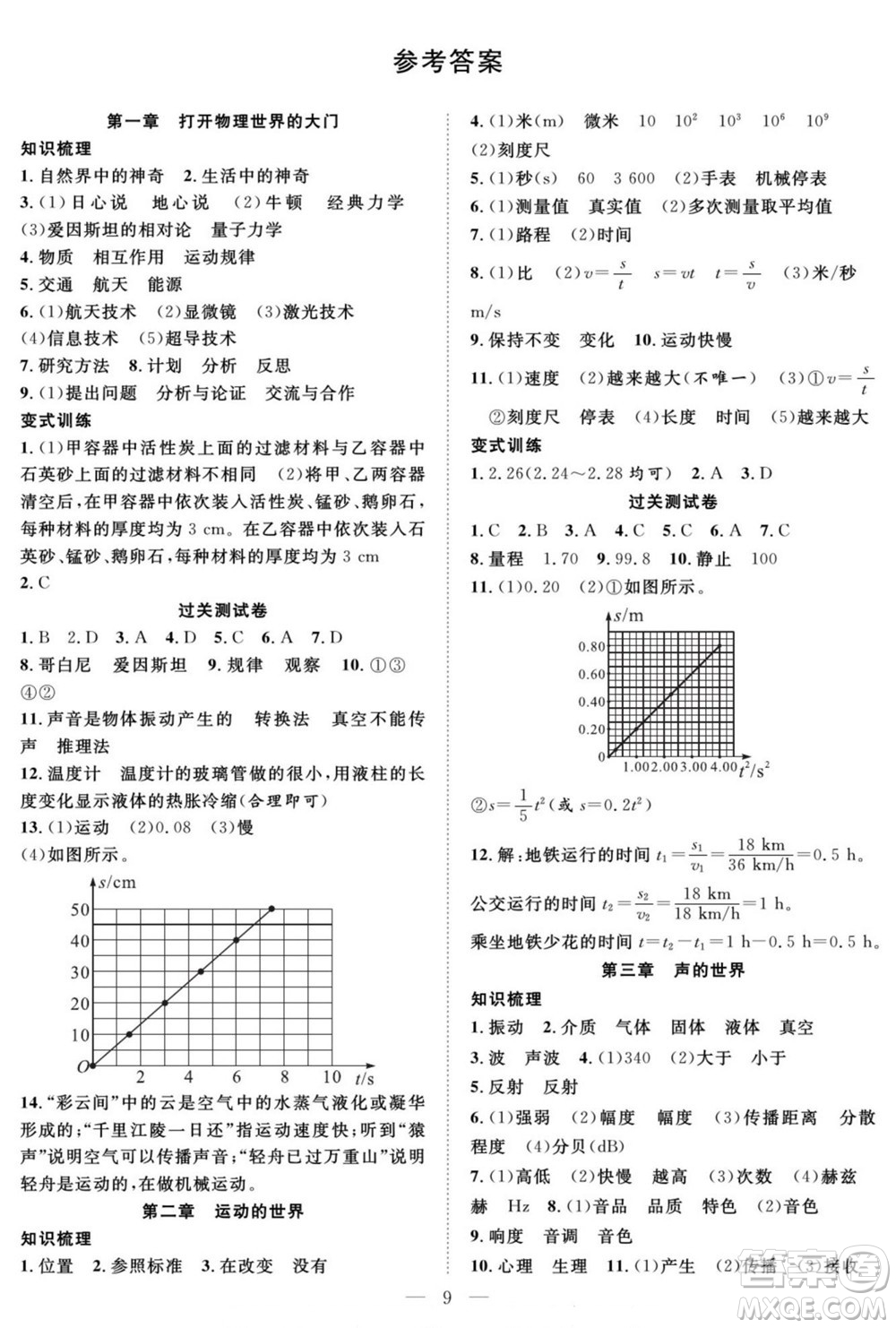 南方出版社2022新活力暑假總動(dòng)員八年級(jí)數(shù)學(xué)滬科版答案