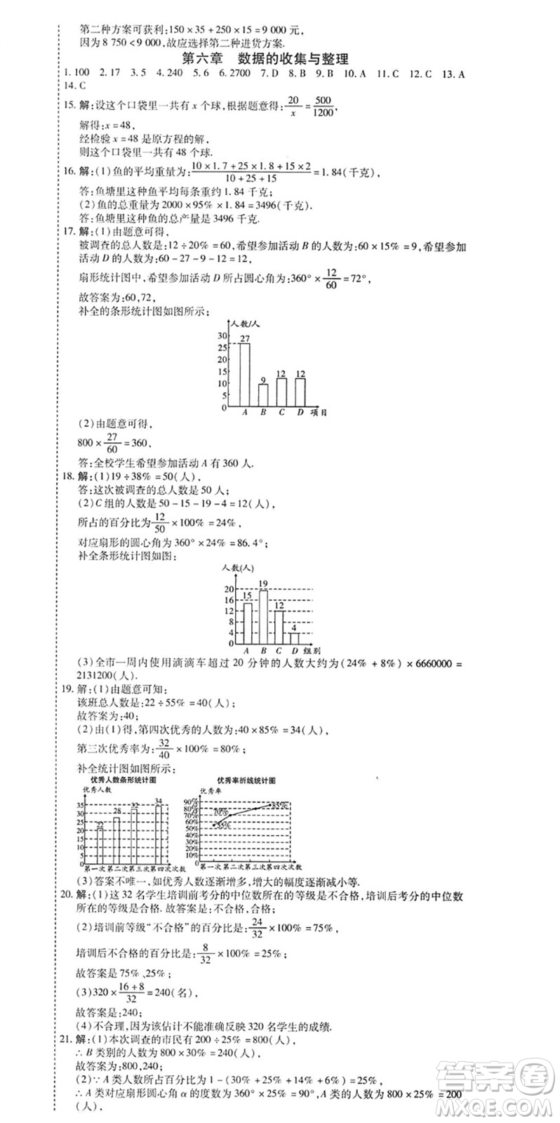 黑龍江美術(shù)出版社2022假期新思維期末+暑假+銜接七年級數(shù)學(xué)B北師版答案