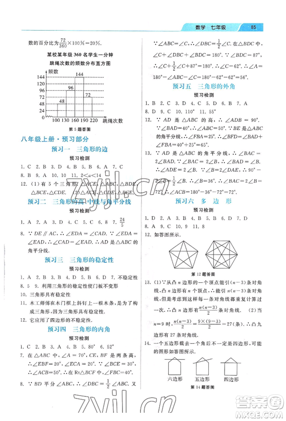 河北美術(shù)出版社2022年暑假生活七年級(jí)數(shù)學(xué)通用版參考答案