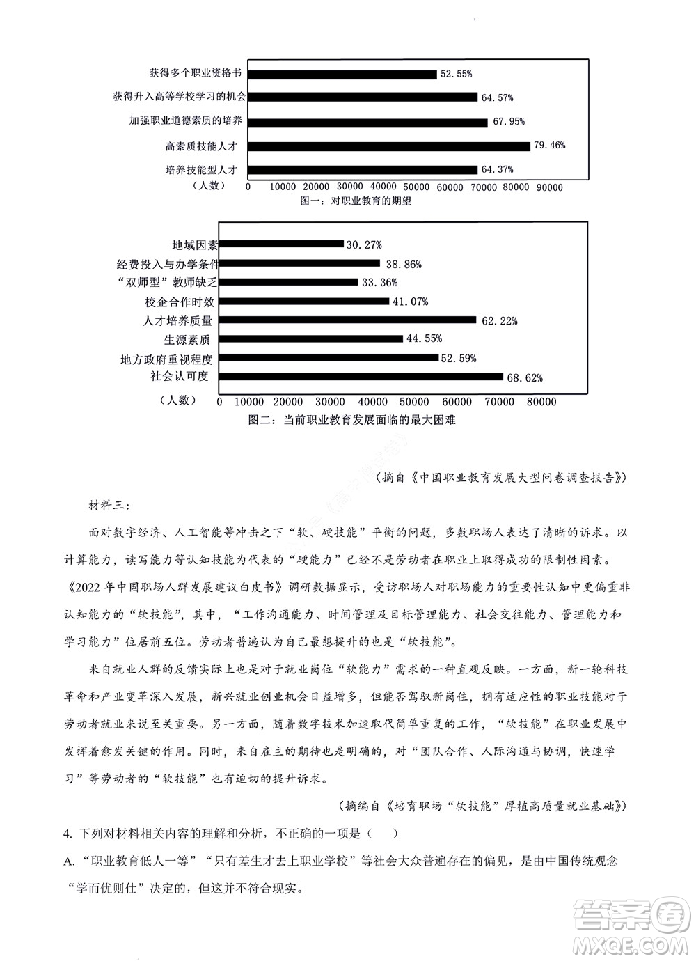 河南省安陽市2022-2023學年高三年級TOP二十名校調(diào)研摸底考試高三語文試題及答案